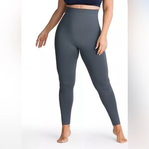 Shapermint Essentials Gray High Waisted Shaping Leggings size M #42075